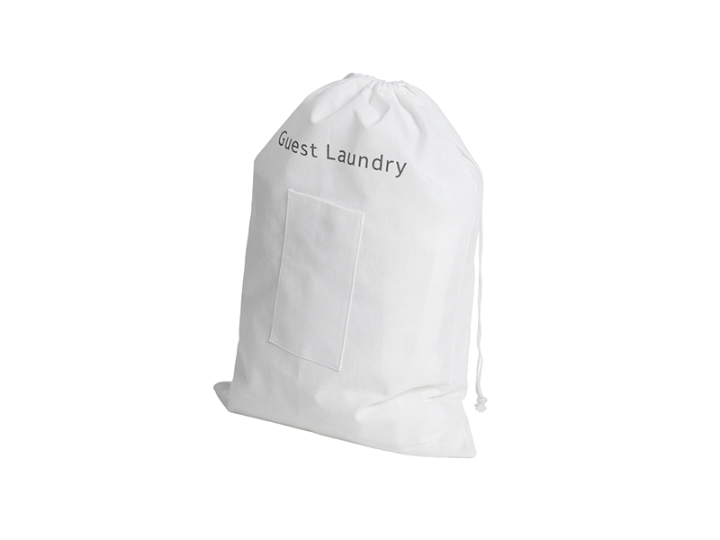 Non-Woven White Guest Laundry Bag, $5.99 each