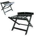 Luggage Rack Wooden High Back, 700mm, Black