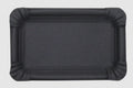 Black Paris Rectangle Disposable Plate, 50pk