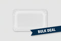 Disposable Plate Rectangle, White, 50pk