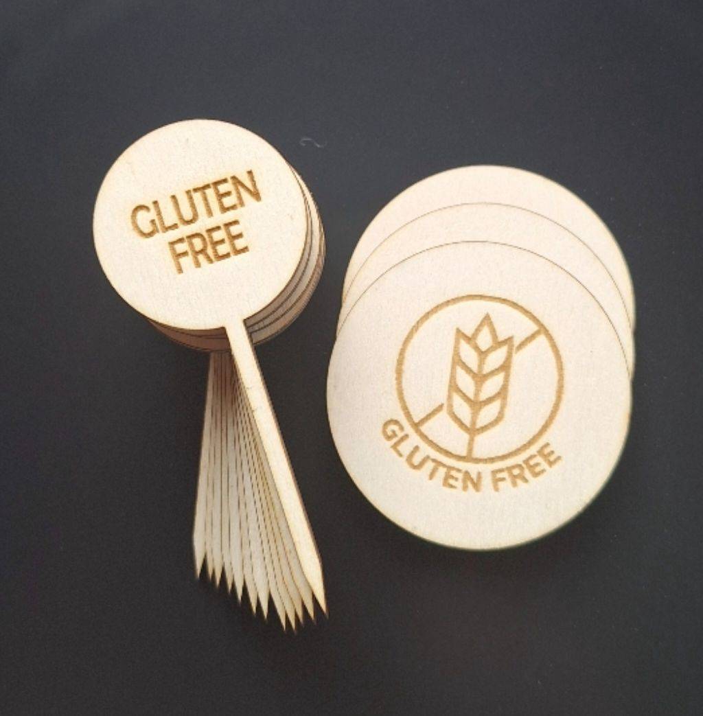 Sketched Dairy Free Spike Signs & Platter Labels