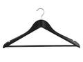 Black Wooden Coat Hangers, with Rod